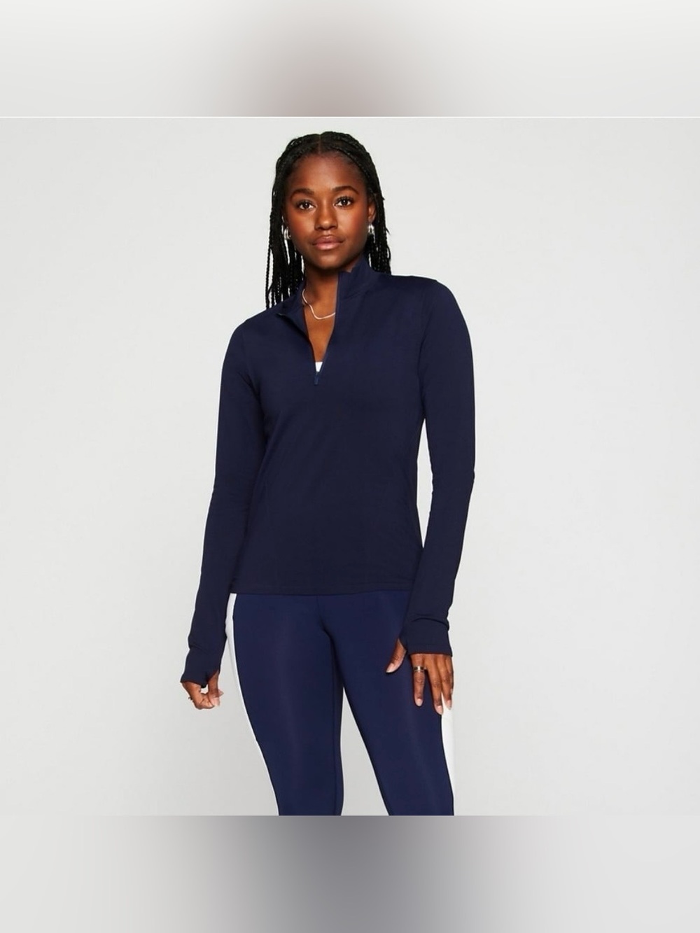Fabletics Feather Tech+ Half-Zip Top NWOT